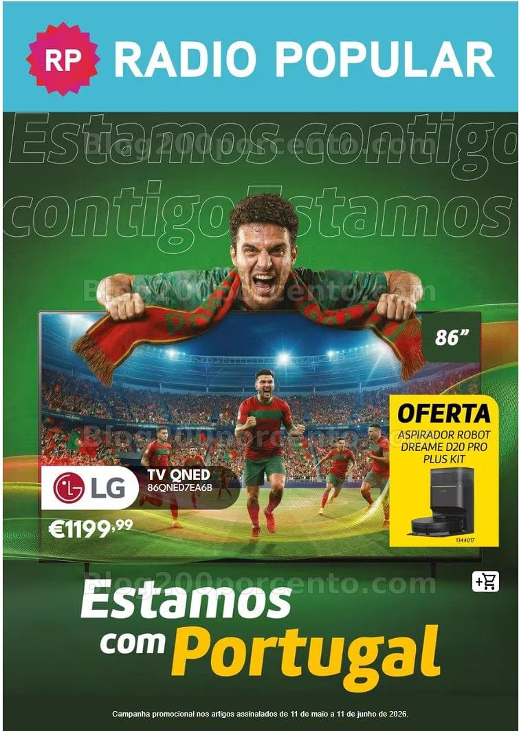 Antevisão Folheto RADIO POPULAR Especial Mundial Promoções de 11 maio a 11 junho